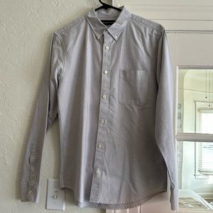 Everlane Organic Oxford Shirt gray small
